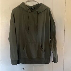 Ladies Athletic Works Large Green Hoodie